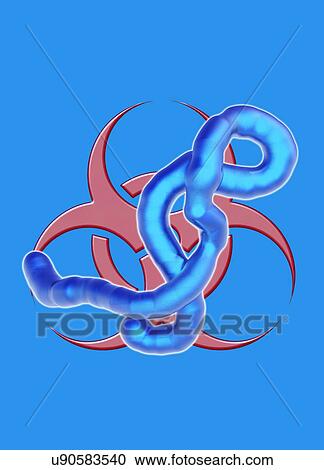 Clipart - Ebola epidemic, conceptual artwork. Fotosearch
