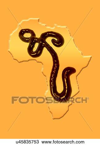 Ebola epidemic, conceptual artwork View Large Illustration Drawing - Ebola epidemic, conceptual artwork. Fotosearch
