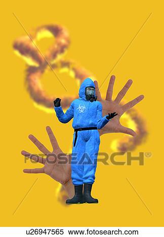Stock Illustration - Ebola epidemic, conceptual image. Fotosearch
