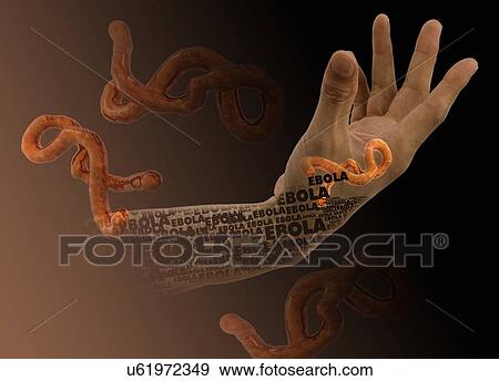 Stock Illustration - Ebola epidemic, conceptual image. Fotosearch
