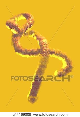 Stock Illustration - Ebola virus, artwork. Fotosearch
