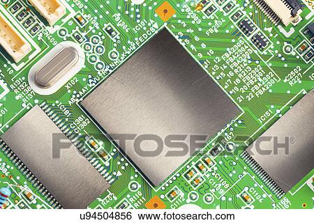 Stock Photograph - Electronic printed circuit board. Fotosearch