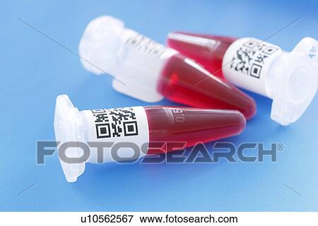 Eppendorf tube and QR code View Large Photo Image Stock Photo - Eppendorf tube and QR code. Fotosearch