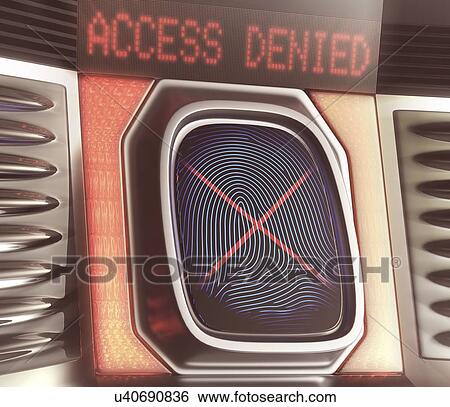 Fingerprint scanner, illustration View Large Illustration Stock Illustration - Fingerprint scanner, illustration. Fotosearch