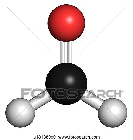 Formaldehyde molecule View Large Illustration Clipart - Formaldehyde molecule. Fotosearch