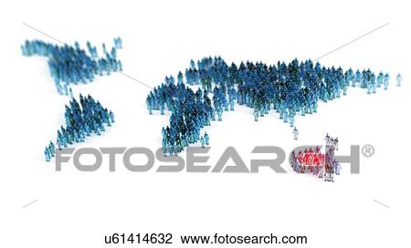 Drawing - Global community, artwork. Fotosearch