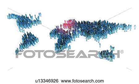 Stock Illustration - Global community, artwork. Fotosearch