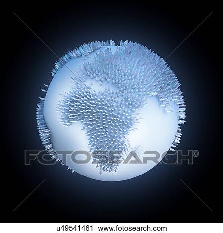 Clip Art - Global population, artwork. Fotosearch