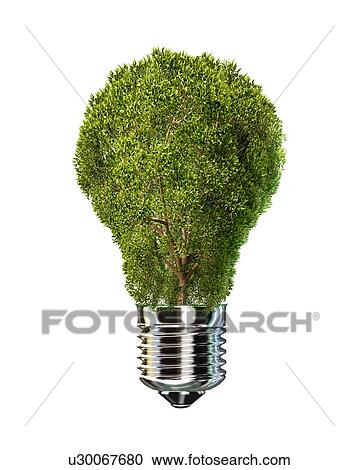 Clipart - Green energy, artwork. Fotosearch