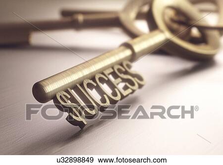 Stock Illustration - Key to success, illustration. Fotosearch
