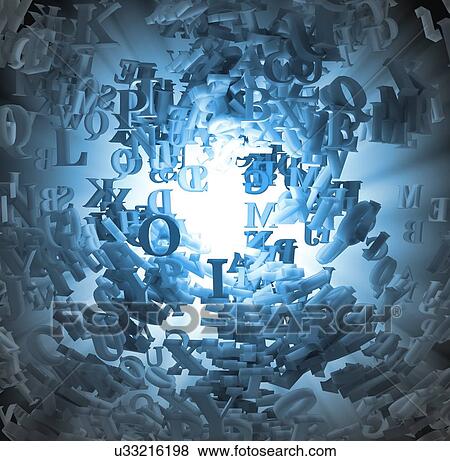 Stock Illustration - Letters of the alphabet, artwork. Fotosearch