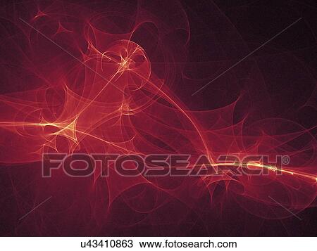 Drawing - Light pattern, artwork. Fotosearch