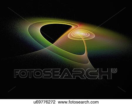 Drawing - Light pattern, artwork. Fotosearch