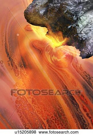 Meteor in space View Large Illustration Stock Illustration - Meteor in space. Fotosearch