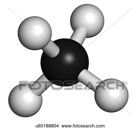 Methane natural gas molecule View Large Illustration Stock Illustration - Methane natural gas molecule. Fotosearch