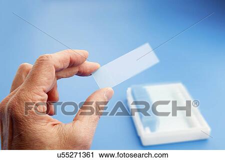 Stock Image - Microscope slide. Fotosearch