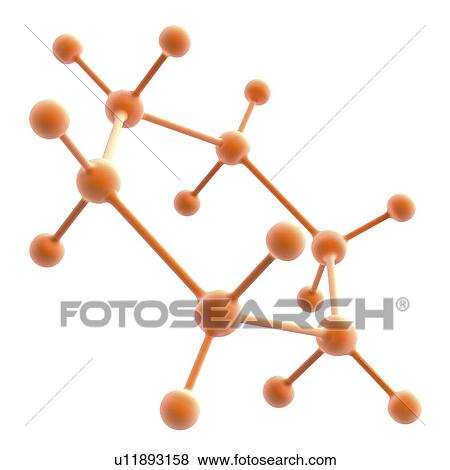 Stock Illustration - Molecule, artwork. Fotosearch