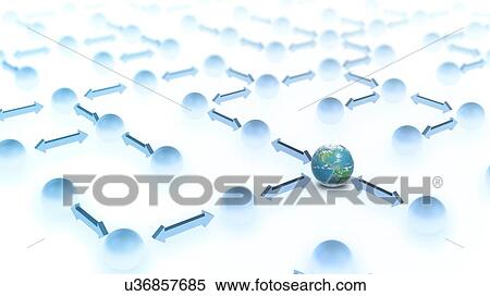 Networking, artwork View Large Illustration Stock Illustration - Networking, artwork. Fotosearch