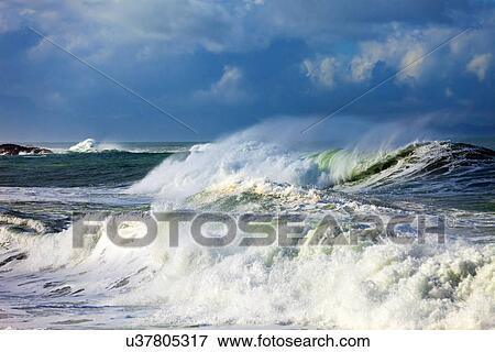 Ocean waves View Large Photo Image Stock Photo - Ocean waves. Fotosearch