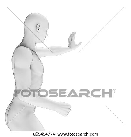 Person defending themselves, illustration View Large Illustration Stock Illustration - Person defending themselves, illustration. Fotosearch