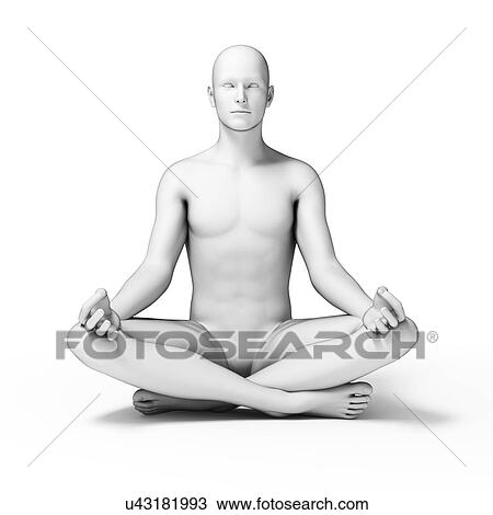 Person doing yoga, illustration View Large Illustration Drawing - Person doing yoga, illustration. Fotosearch