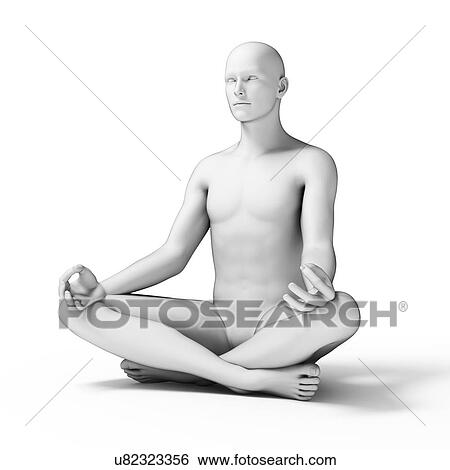 Person doing yoga, illustration View Large Illustration Stock Illustration - Person doing yoga, illustration. Fotosearch