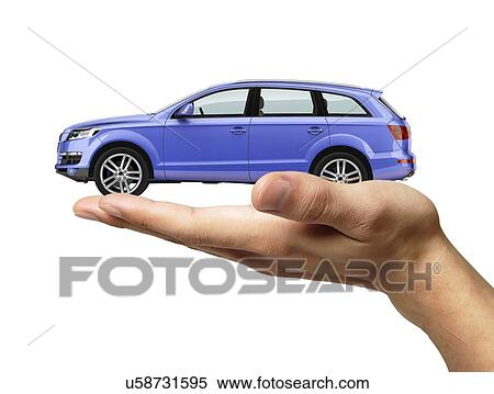 Person holding car, artwork View Large Illustration Stock Illustration - Person holding car, artwork. Fotosearch
