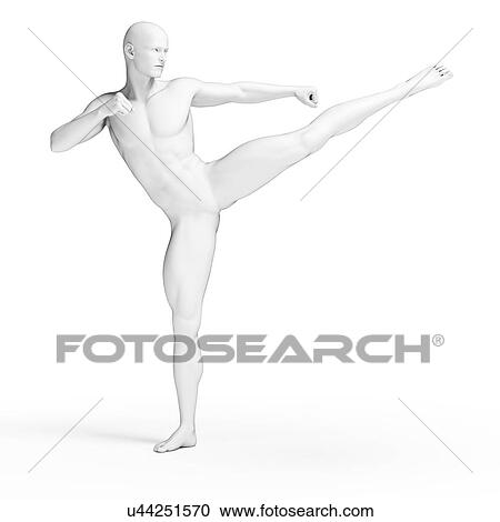 Person kicking, illustration View Large Illustration Clipart - Person kicking, illustration. Fotosearch