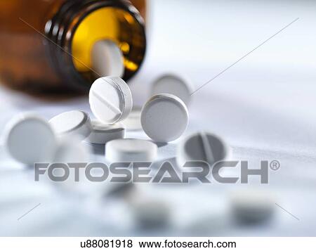 Pill bottle with pills View Large Photo Image Stock Photo - Pill bottle with pills. Fotosearch