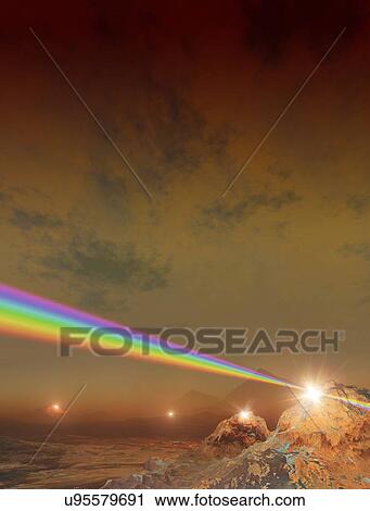 Clip Art - Planet made of diamond, 55 Cancri e.. Fotosearch
