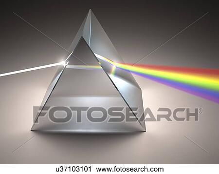Prism and rainbow, artwork View Large Illustration Clip Art - Prism and rainbow, artwork. Fotosearch