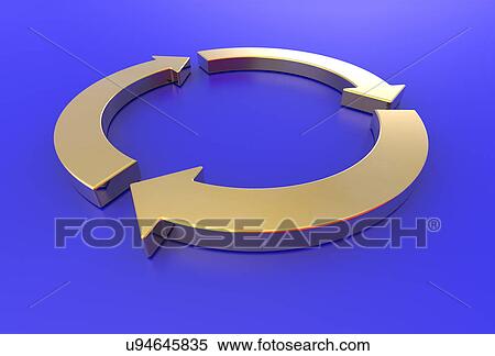 Recycling, conceptual artwork View Large Illustration Stock Illustration - Recycling, conceptual artwork. Fotosearch