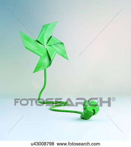 Stock Illustration - Renewable energy, artwork. Fotosearch