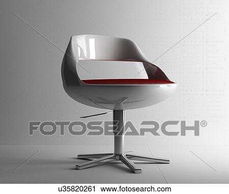 Retro chair, artwork View Large Illustration Clip Art - Retro chair, artwork. Fotosearch