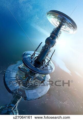 Clip Art - Space craft, artwork. Fotosearch