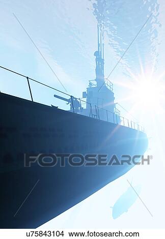 Stock Illustration - Submarine, illustration. Fotosearch