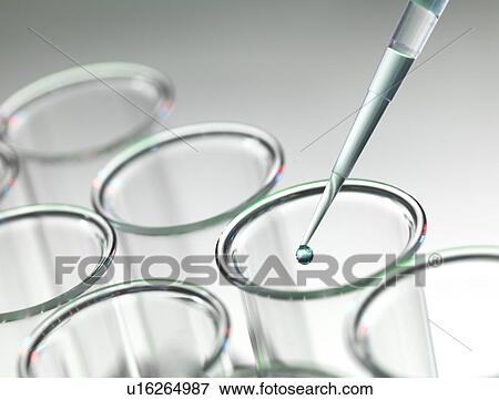 Stock Photo - Test tubes and pipette. Fotosearch