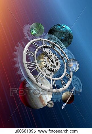 Stock Illustration - The passing of time. Fotosearch