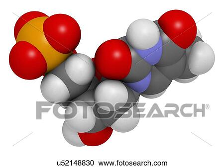 Clipart - Thymidine monophosphate molecule. Fotosearch