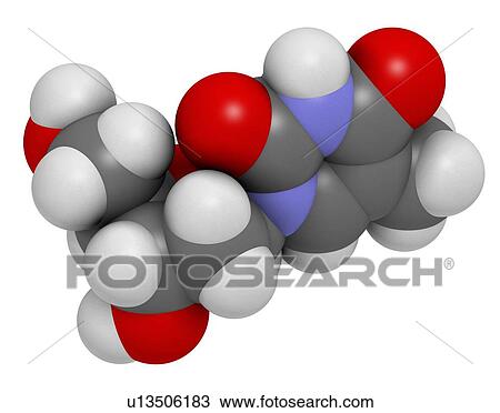 Thymidine nucleoside molecule View Large Illustration Drawing - Thymidine nucleoside molecule. Fotosearch