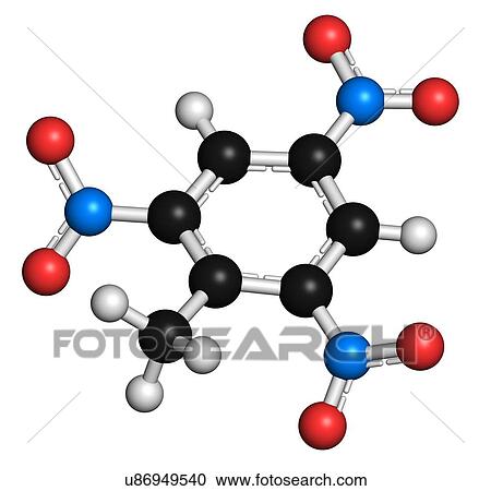 Trinitrotoluene high explosive molecule View Large Illustration Clipart - Trinitrotoluene high explosive molecule. Fotosearch
