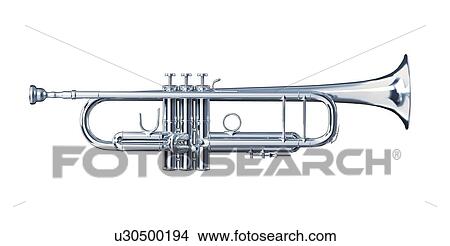 Stock Illustration - Trumpet, artwork. Fotosearch
