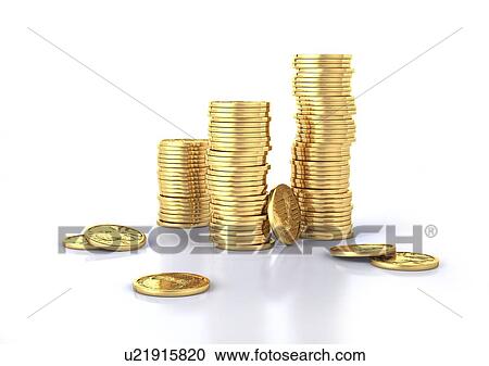 Clipart - US dollar coins, artwork. Fotosearch