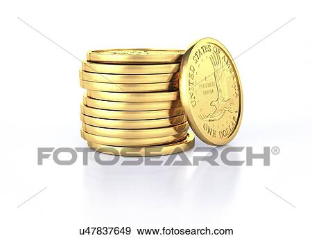 US dollar coins, artwork View Large Illustration Stock Illustration - US dollar coins, artwork. Fotosearch