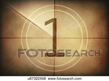 Vintage movie countdown, illustration View Large Illustration Stock Illustration - Vintage movie countdown, illustration. Fotosearch