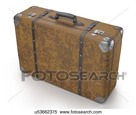 Stock Illustration - Vintage suitcase, illustration. Fotosearch