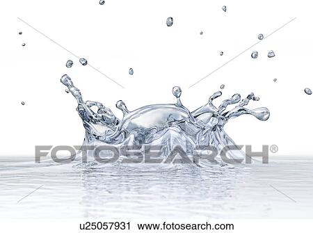 Water splashing, artwork View Large Illustration Clip Art - Water splashing, artwork. Fotosearch