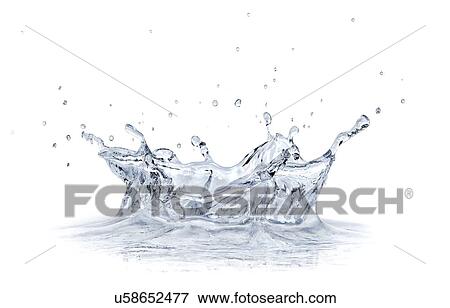 Water splashing, artwork View Large Illustration Stock Illustration - Water splashing, artwork. Fotosearch