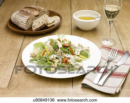 Chicken salad View Large Photo Image Stock Photograph - Chicken salad. Fotosearch