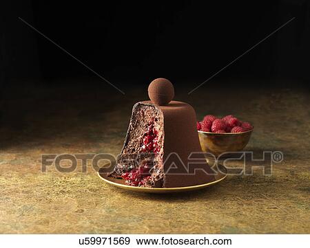 Chocolate mousse dessert View Large Photo Image Stock Photo - Chocolate mousse dessert. Fotosearch